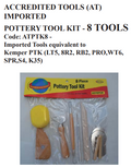 Accredited Tools Pottery Tool Kit (8 piece)