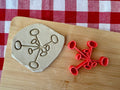 Atomic Star Pottery Stamp
