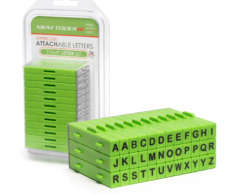 Attachable Letters Stamp Set 36pcs Uppercase