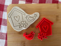 Bird and Birdhouse pottery stamps