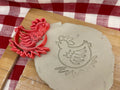 Chicken Pottery Stamp