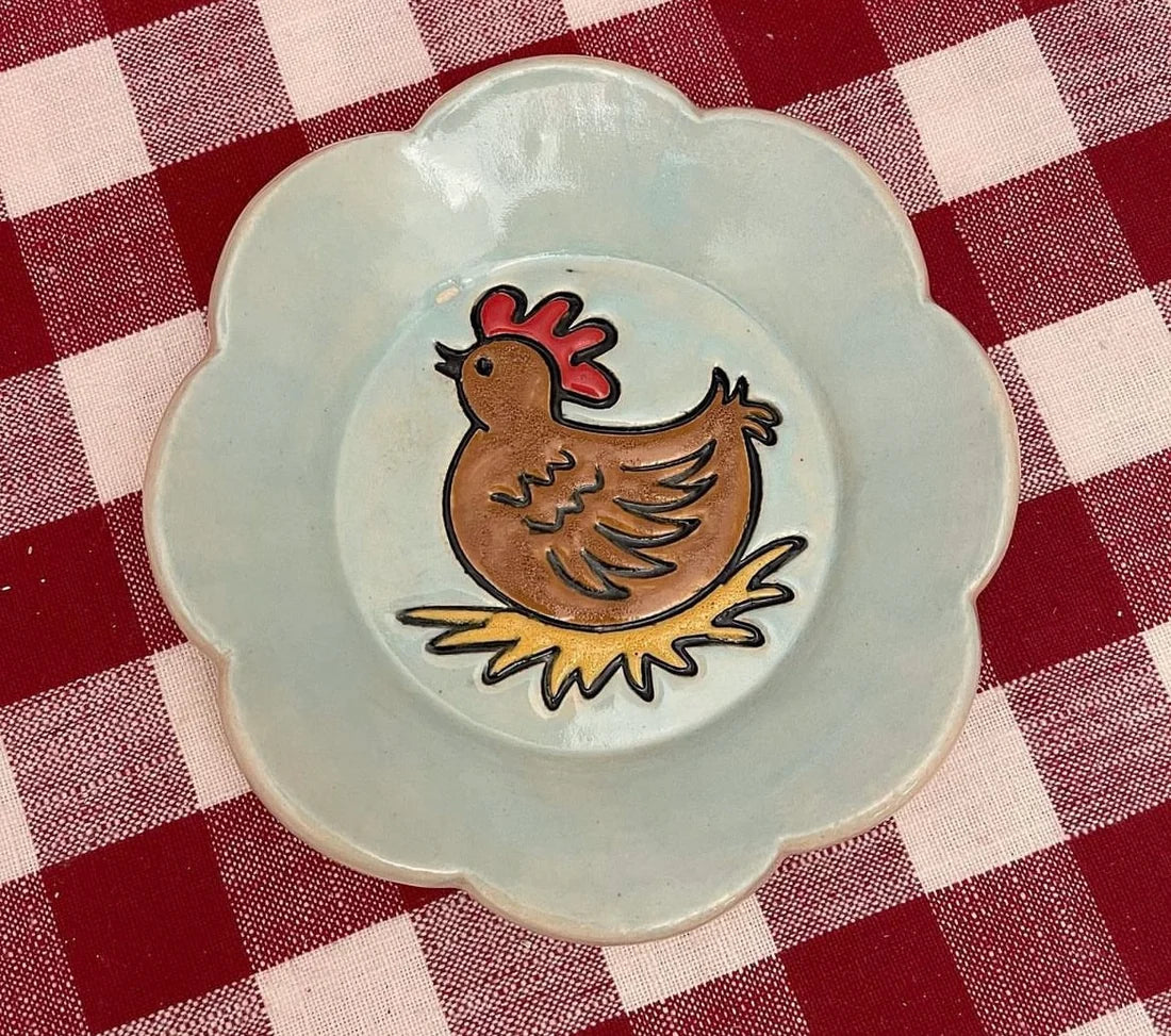 Chicken Pottery Stamp