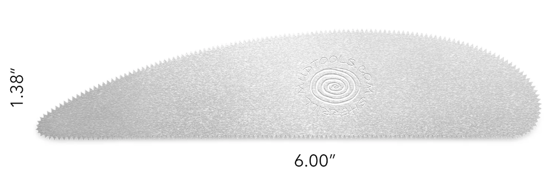 Long Scraper Stainless Rib