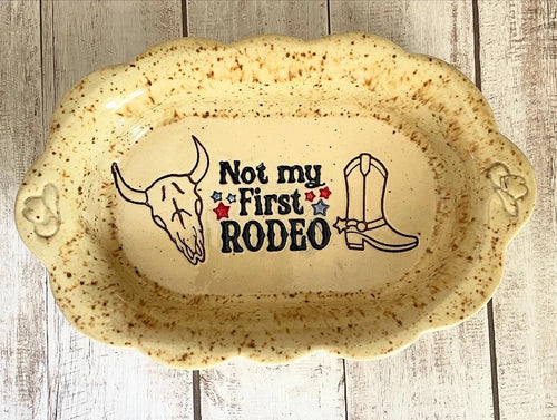 "Not my First RODEO" - Word Pottery Stamp