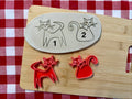 Retro Cats Pottery Stamps