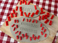 Alphabet Pottery Stamp Set - Saucy font