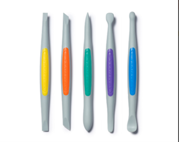 Clay Finishing Tools: Flex-Firm Silicone Set (5pcs)