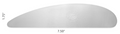 Extra Long Scraper Stainless Rib