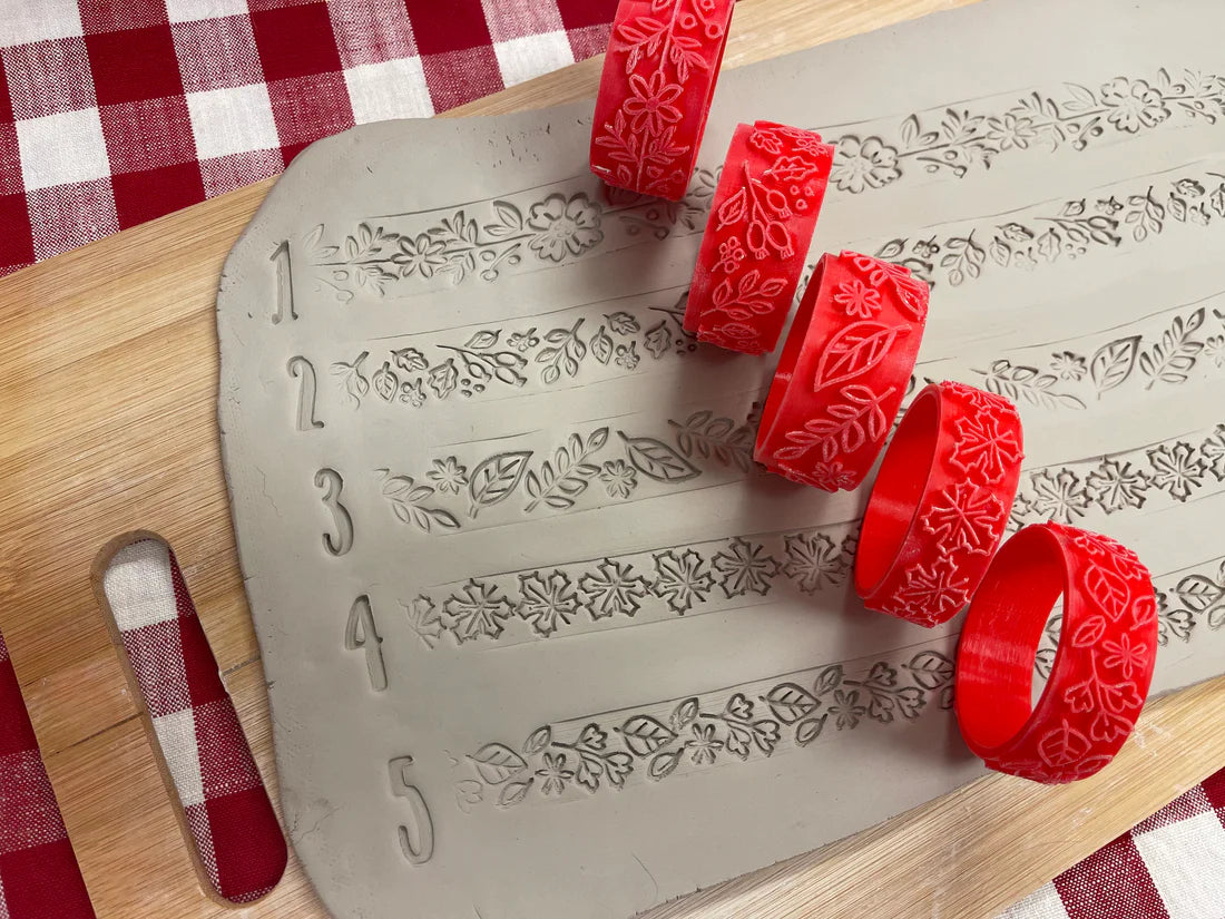 Autumn Mini Texture Rollers (set of 5)