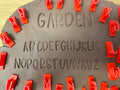 Garden Font Stamp Set (alphabet and numbers)