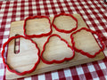 Loose Scalloped Edge, Clay Cutter to match GR Pottery Forms "Cuties", set of 5