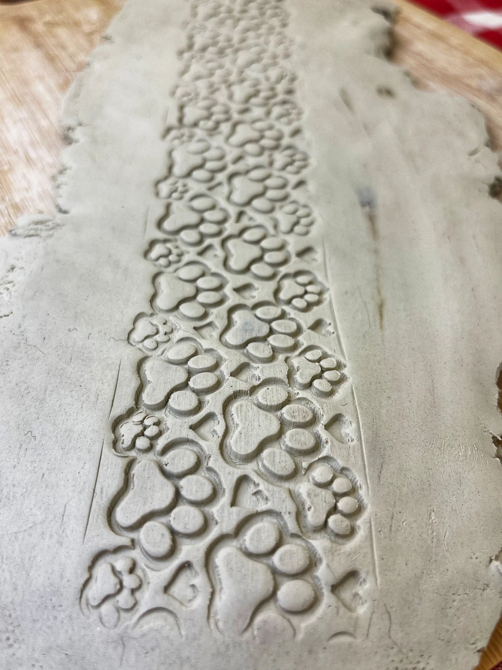 Paw Print Pottery Roller