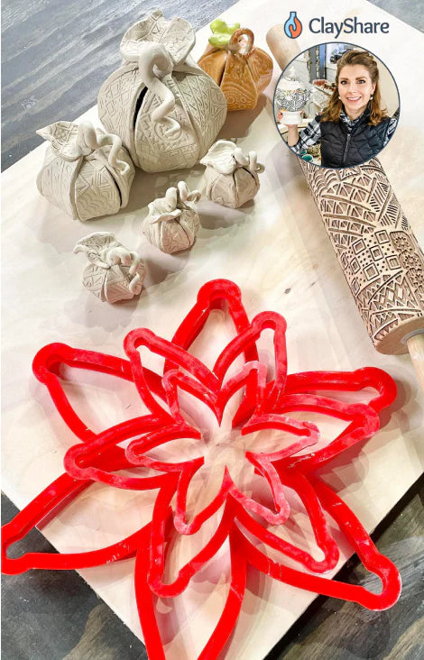 Pumpkin Clay Cutter Template - Jessica Putnam-Phillips' Design - Set of 3 (5", 8.5", 12")