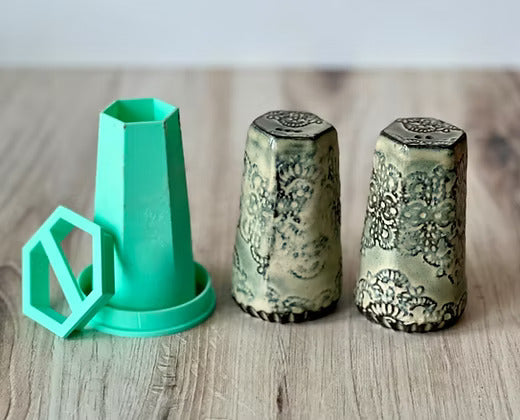 Salt & Pepper Faceted Jig - 6 sided combo with cutters