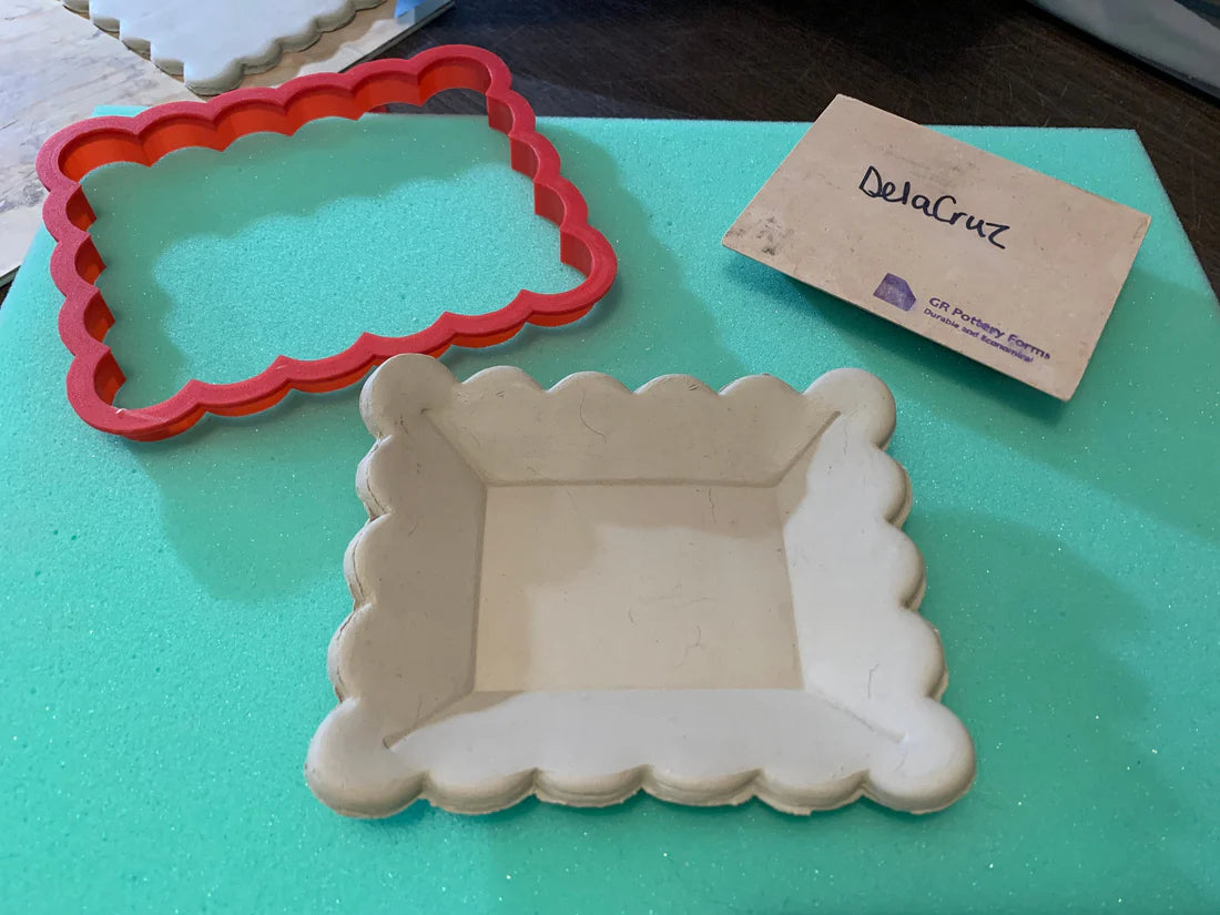 Scalloped Square, Clay Cutter (9.5")