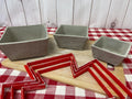 Square Bowl Template Clay Cutter - multiple sizes, set of 3