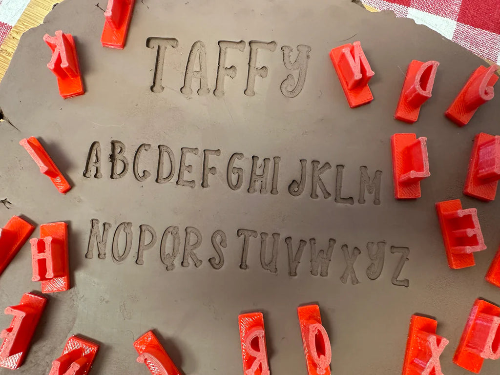 Taffy Font Stamp Set (alphabet and numbers)