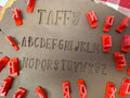 Taffy Font Stamp Set (alphabet and numbers)